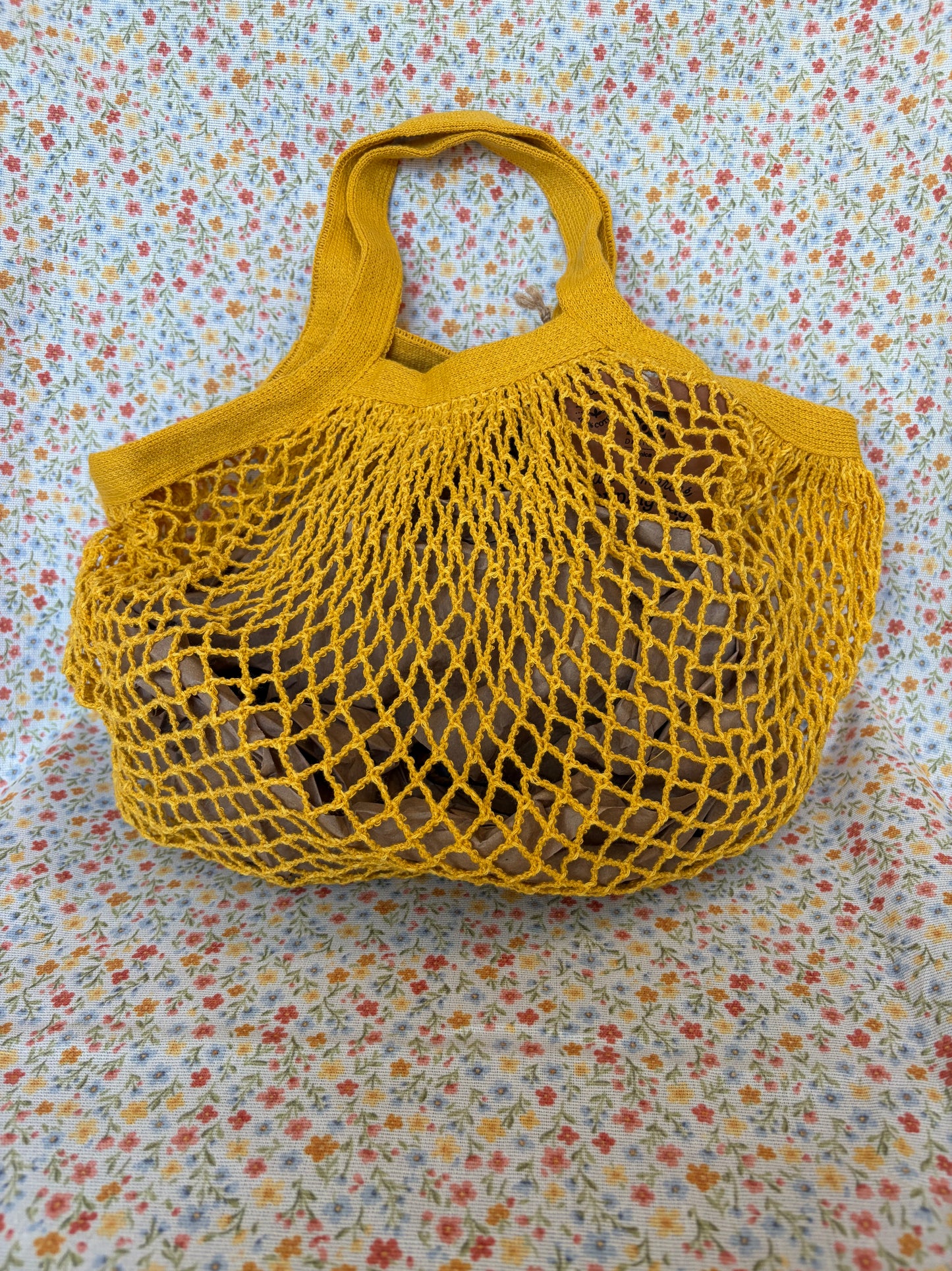 Petite Le Marche Gold Net Shopping Bag