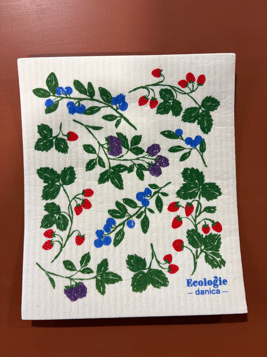 Berry Bramble Swedish Dishcloth